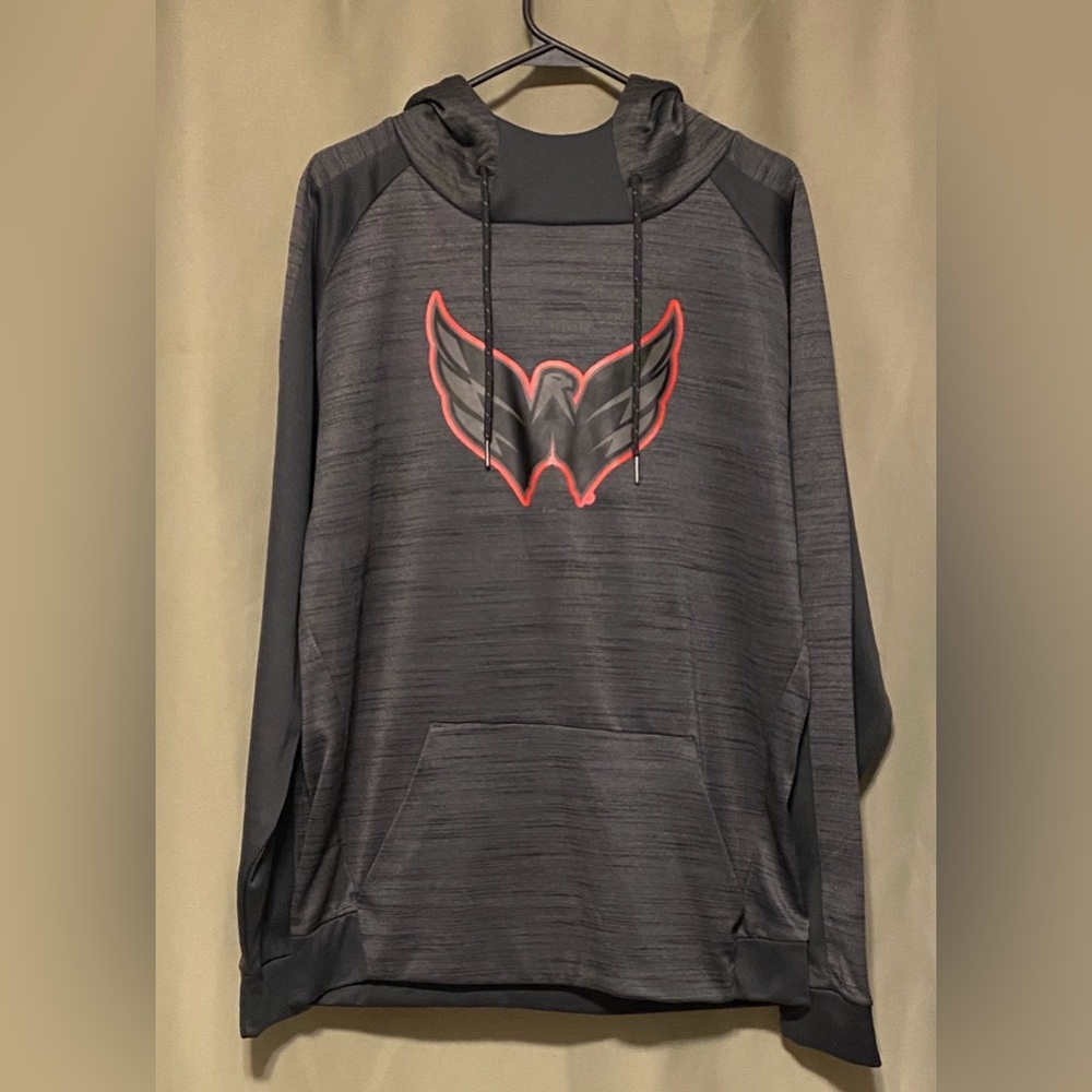 NHL  Washington Capitals Grey Pullover hoodie Gray Size L 42/44
